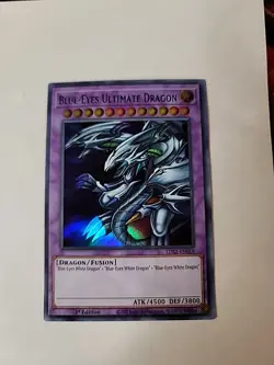 Yugioh Blue-Eyes Ultimate Dragon LDS2-EN018 Green Ultra Rare 1st Edition NM - Image 2