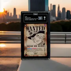 2025 One Piece OP13-120 Sabo Wanted Alternate Art TAG 9 Score [942] - Image 1