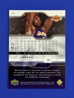 2004-05 Upper Deck Pro Sigs Kobe Bryant Lakers Basketball Card #37 - Image 2