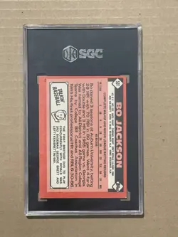 1986 Topps Traded Bo Jackson #50T SGC NM MINT Rookie Card - Image 2