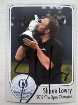 Shane Lowry Signed Custom Golf Card THE OPEN Champion Masters LEGEND PGA - Image 1