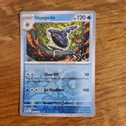 POKEMON CARD SHARPEDO 043/162 REVERSE HOLO TEMPORAL FORCES - Image 1