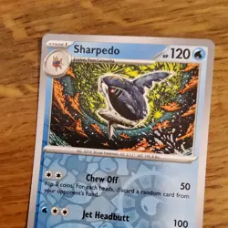 POKEMON CARD SHARPEDO 043/162 REVERSE HOLO TEMPORAL FORCES - Image 2