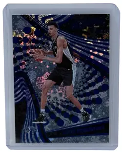Victor Wembanyama 2023-24 Panini Revolution Winter Blue Rookie Card Spurs RC 104 - Image 1
