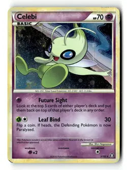 Pokemon Card Celebi LP Triumphant Holo Rare 3/102 - Image 1