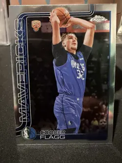 2025-26 Topps Chrome Rookie Cooper Flagg #251 Dallas Mavericks Card (RC) - Image 2