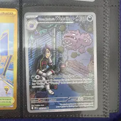 Pokemon TCG Team Rocket's Weezing Destined Rivals Illustration Rare Card 199/182 - Image 1