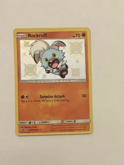 Pokemon TCG SM Hidden Fates - Rockruff Shiny Vault Holo SV23/SV94 - Image 2