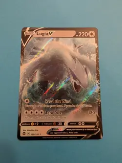 Pokemon TCG Lugia V Silver Tempest 138/195 Holo Ultra Rare NM Condition - Image 1