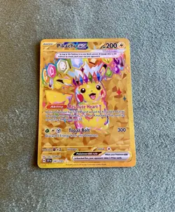 Pokemon TCG Pikachu Ex 247/191 Hyper Rare Gold Surging Sparks Full Art SSP ENG - Image 1