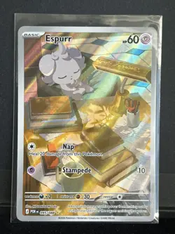 Espurr 095/088 Illustration Rare – Perfect Order Pokemon TCG – NM - Image 1