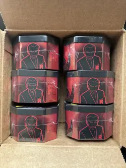 Pokemon TCG: 6x Team Rocket's Mewtwo Ex Tin - Brand New Sealed ✅ - Case UNSEALED - Image 1