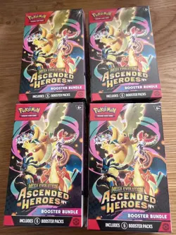 Pokemon TCG: Mega Evolution - Ascended Heroes Booster Bundle (6 Packs Each) x4💕 - Image 1