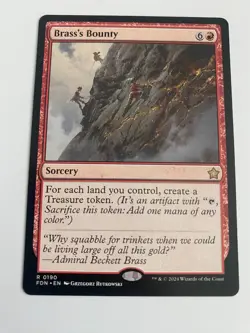 x1 Brass's Bounty R MTG Foundations M/NM, English 0190 - Image 1