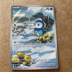 Piplup Illustration Rare Pokemon card (098/094) from the Phantasmal Flames NM/M - Image 1