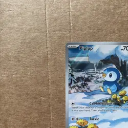 Piplup Illustration Rare Pokemon card (098/094) from the Phantasmal Flames NM/M - Image 2