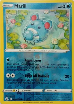 058/264 MARILL REVERSE HOLO FUSION STRIKE POKEMON CARD - Image 1