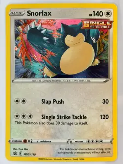 Snorlax Promo Holofoil SWSH: Sword & Shield Promo Cards SWSH119 NM - Image 1