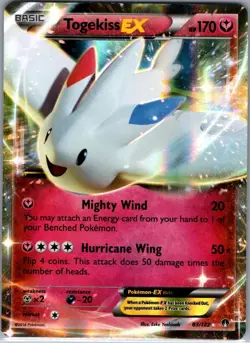 Togekiss EX 83/122 XY - BREAKpoint - Pokemon Card - NM - Image 1