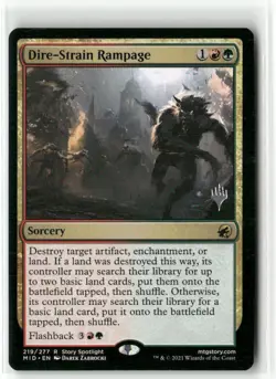 Dire-Strain Rampage - Promo Pack Innistrad Midnight Hunt MTG NM - Image 1
