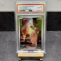 Pokemon Charmander TCG #168/165 Scarlet & Violet 151 Card PSA 10 - Image 1