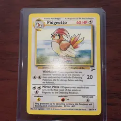 Pokemon Pidgeotto TCG Base Set 2 Non-Holo Rare Card 28/130 NM/MT Condition - Image 1