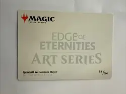 Gravkill Art Card Art Series 14/54 EOE MTG NM - Image 2