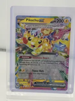 Pokemon TCG Pikachu EX Double Rare Holo Card 057/191 - Image 1