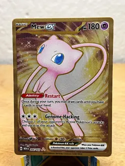 151 Mew ex (Metal Card) 205/165 Hyper Rare Pokemon NM/M - Image 1
