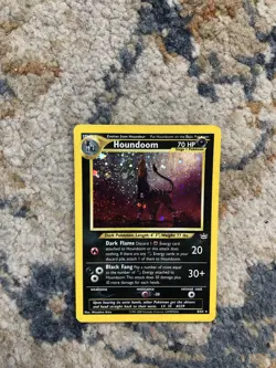 Pokemon TCG Houndoom 8/64 Neo Revelation Holo Rare HP70 Moderately Played Card - Image 1
