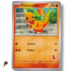Charmander - 2023 First Battle Deck Stamped Exclusive Pokemon Card NM - Image 1