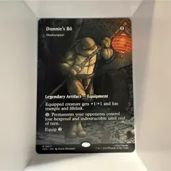 Magic: The Gathering Donnie's Bo Legendary Artifact Equipment TMNT PZA Card - Image 1