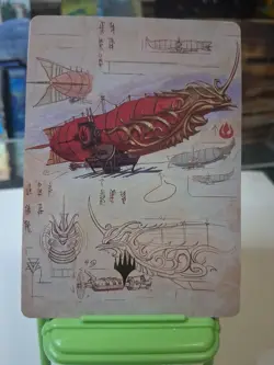 Phoenix Fleet Airship Art Card Gold Stamped MTG Avatar The Last Airbender - Image 1