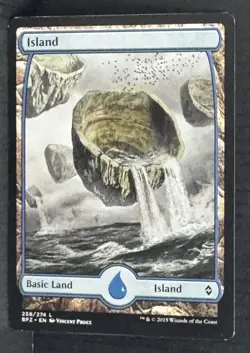 Island (258) - Full Art #258 Battle for Zendikar BFZ Magic MTG - Image 1