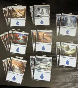 20 MTG Island Basic Land Lot - LP - Mixed Sets AKH DTK KTK Magic the Gathering - Image 1