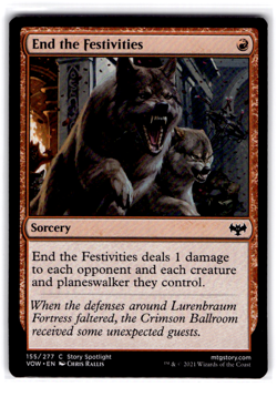 End the Festivities C Innistrad: Crimson Vow 155 LP - Image 1