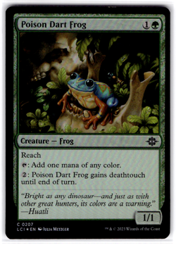 Poison Dart Frog Foil C The Lost Caverns of Ixalan 207 LP - Image 1
