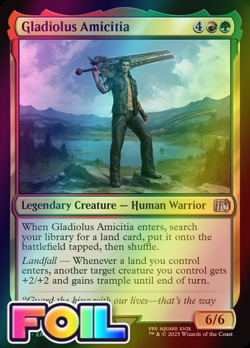x1 Gladiolus Amicitia FOIL FIN Final Fantasy MTG 224 M/NM 1x - Image 1