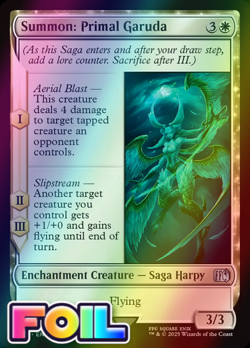 x1 Summon: Primal Garuda FOIL FIN Final Fantasy MTG 37 M/NM 1x - Image 1