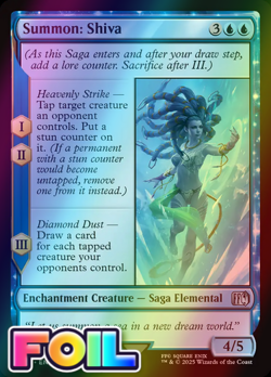 x1 Summon: Shiva FOIL FIN Final Fantasy MTG 78 M/NM 1x - Image 1