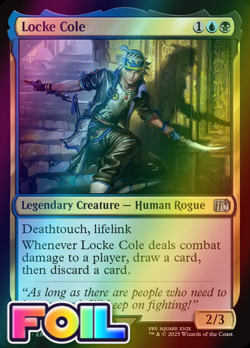 x1 Locke Cole FOIL FIN Final Fantasy MTG 234 M/NM 1x - Image 1