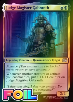 x1 Judge Magister Gabranth FOIL FIN Final Fantasy MTG 230 M/NM 1x - Image 1