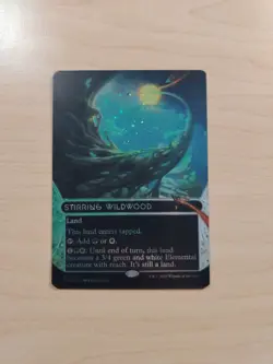 Stirring Wildwood - 129 - MTG: Edge of Eternities - Borderless - GALAXY FOIL - Image 1
