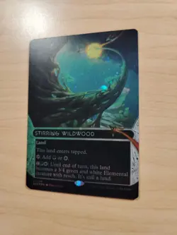 Stirring Wildwood - 129 - MTG: Edge of Eternities - Borderless - GALAXY FOIL - Image 2