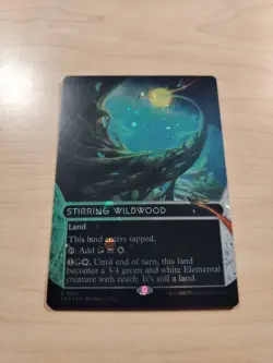 Stirring Wildwood - 129 - MTG: Edge of Eternities - Borderless - GALAXY FOIL - Image 4