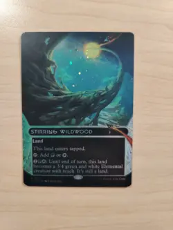 Stirring Wildwood - 129 - MTG: Edge of Eternities - Borderless - GALAXY FOIL - Image 5