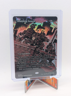 MTG - Doubling Season - FOIL Borderless Mythic #11 - TMNT SM - NM - Image 1