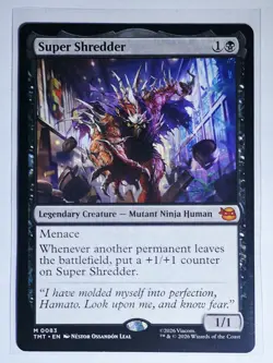 MTG - Super Shredder - Regular Mythic #83 - Teenage Mutant Ninja Turtles NM - Image 1