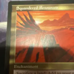 Wizards of the Coast Squandered Resources Visions Rare Enchantment Moderate play - Image 2