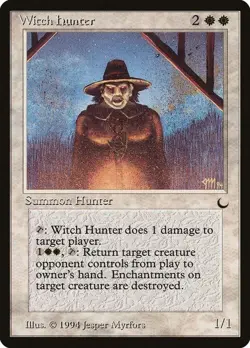 Magic The Gathering MTG WITCH HUNTER The Dark NM Near Mint - Image 1